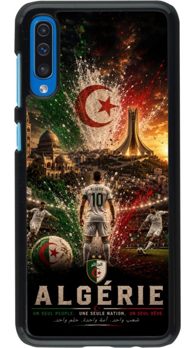 Coque Samsung Galaxy A50 - Football Algérie splash 2026