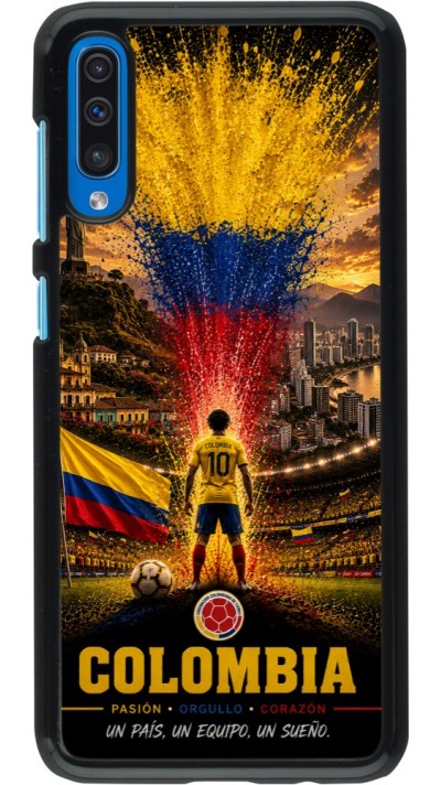 Coque Samsung Galaxy A50 - Football Colombie splash 2026