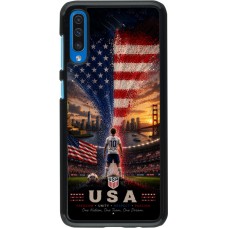 Coque Samsung Galaxy A50 - Football États-Unis splash 2026