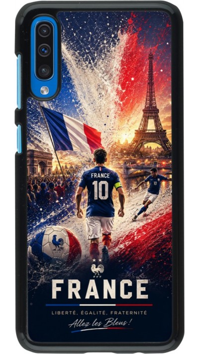 Coque Samsung Galaxy A50 - Football France splash 2026