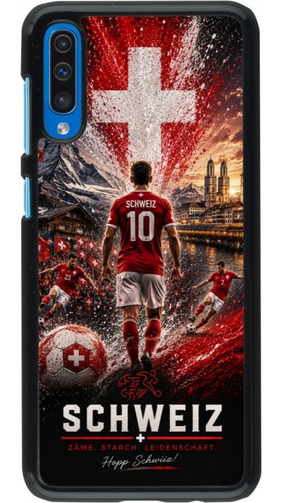 Coque Samsung Galaxy A50 - Football Schweiz splash 2026