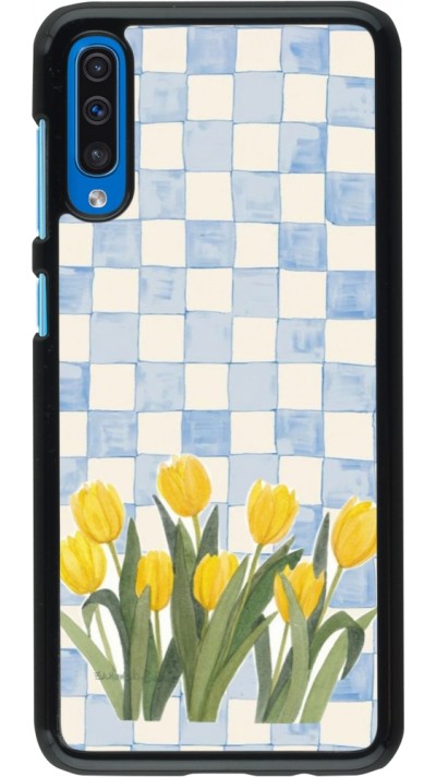 Coque Samsung Galaxy A50 - Blue vichy tulips 2026