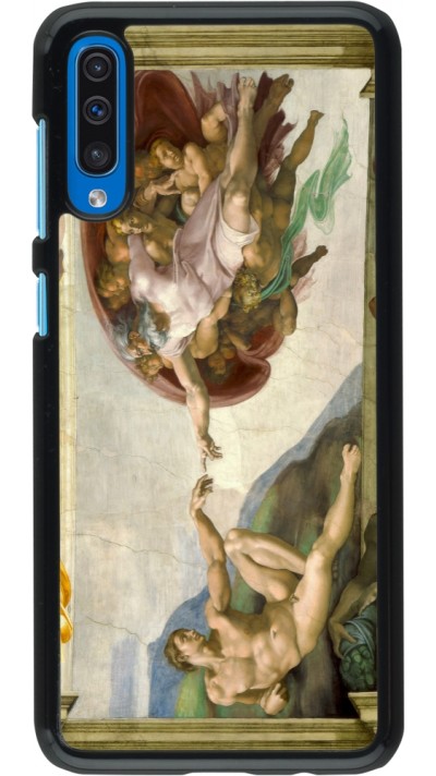 Coque Samsung Galaxy A50 - Tableau art - La Création d’Adam - Michel-Ange