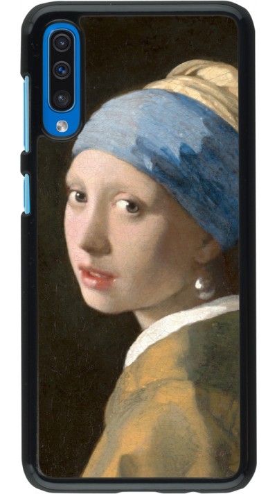 Coque Samsung Galaxy A50 - Tableau art - La Jeune fille à la perle - Johannes Vermeer