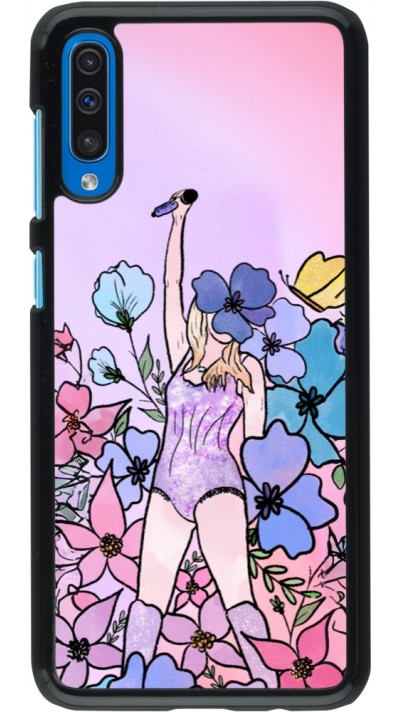 Coque Samsung Galaxy A50 - Taylor Swift Sketch - Pink