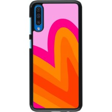 Coque Samsung Galaxy A50 - Valentine 2024 heart gradient