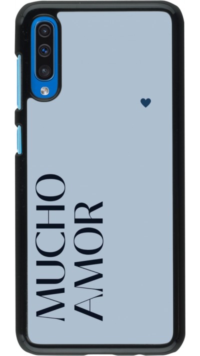 Coque Samsung Galaxy A50 - Valentine 2024 mucho amor azul