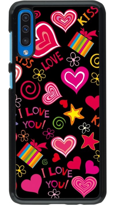 Coque Samsung Galaxy A50 - Valentine 2023 love symbols