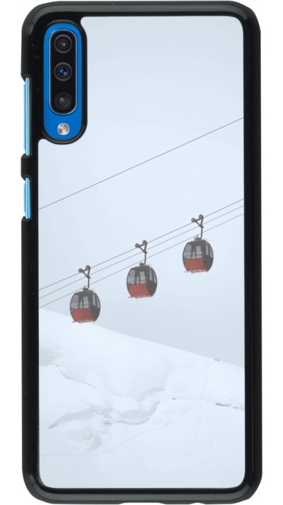 Samsung Galaxy A50 Case Hülle - Winter 22 ski lift