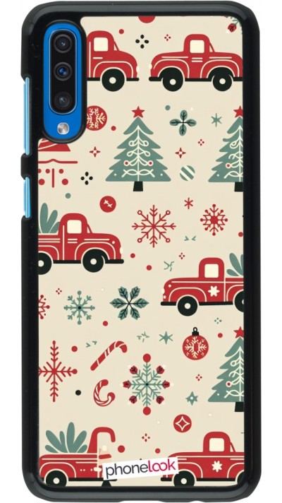 Samsung Galaxy A50 Case Hülle - Weihnachten 2024 Lkw Tanne