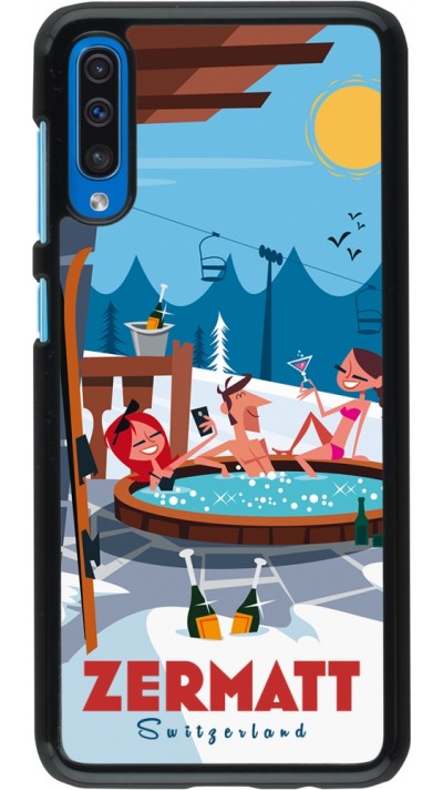 Samsung Galaxy A50 Case Hülle - Zermatt Mountain Jacuzzi