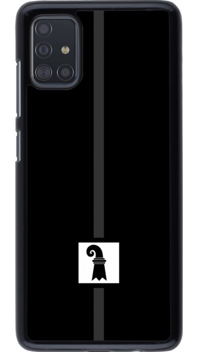Samsung Galaxy A51 Case Hülle - Kanton BS schwarz
