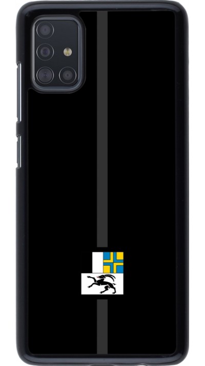 Samsung Galaxy A51 Case Hülle - Kanton GR schwarz