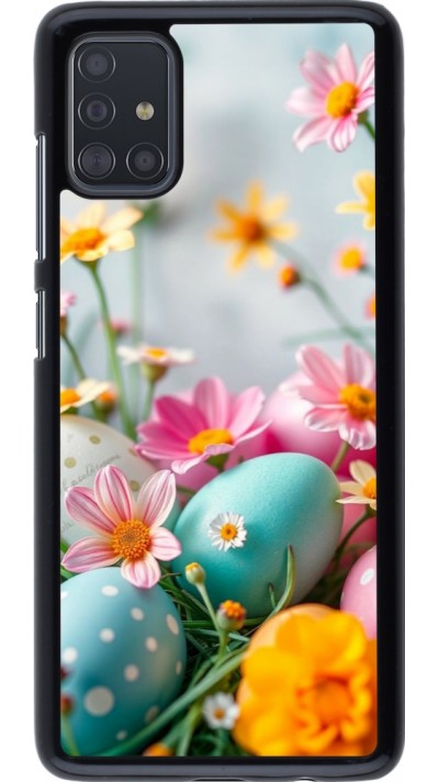 Coque Samsung Galaxy A51 - Easter 2026 Eggs with flowers