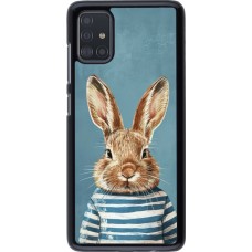 Coque Samsung Galaxy A51 - Easter 2026 Rabbit navy