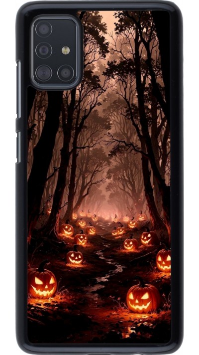 Coque Samsung Galaxy A51 - Halloween 2025 Road of Terrifying Pumpkins