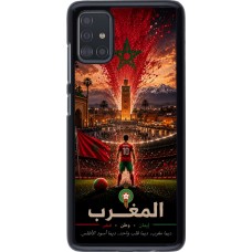 Coque Samsung Galaxy A51 - Football Maroc splash 2026