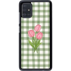 Coque Samsung Galaxy A51 - Green vichy tulips Spring 2026