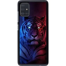 Coque Samsung Galaxy A51 - Tiger Blue Red