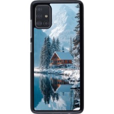 Coque Samsung Galaxy A51 - Winter 25 Winter house forest day