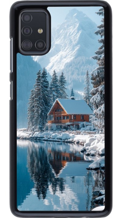 Coque Samsung Galaxy A51 - Winter 25 Winter house forest day