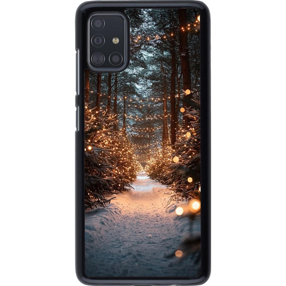 Coque Samsung Galaxy A51 - Winter 25 Winter snowy road