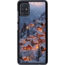 Coque Samsung Galaxy A51 - Winter 25 Winter snowy village