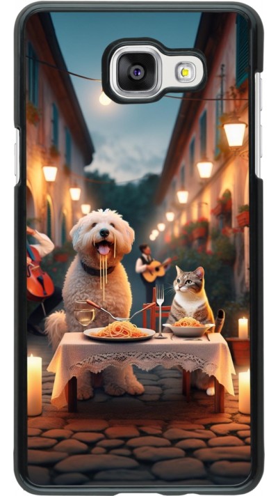 Coque Samsung Galaxy A5 (2016) - Valentine 2024 Dog & Cat Candlelight