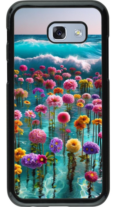 Samsung Galaxy A5 (2017) Case Hülle - Blumenmeer Wellen