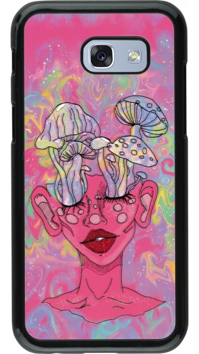 Samsung Galaxy A5 (2017) Case Hülle - Psychedelic pink mushroom