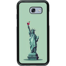 Coque Samsung Galaxy A5 (2017) - Wine Statue de la liberté avec un verre de vin