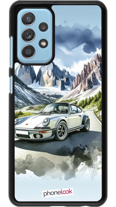 Coque Samsung Galaxy A52 - Porsche 911 Mountain Watercolor