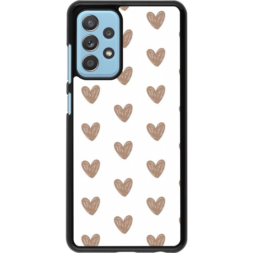 Coque Samsung Galaxy A52 - Autumn 2024 brown hearts