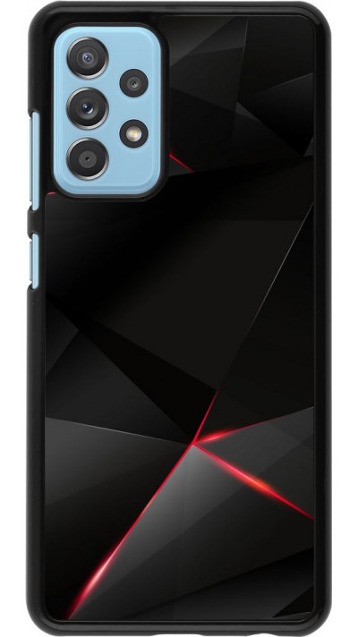 Coque Samsung Galaxy A52 5G - Black Red Lines Coque Samsung Galaxy A52 5G - Black Red Lines