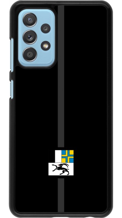 Samsung Galaxy A52 Case Hülle - Kanton GR schwarz