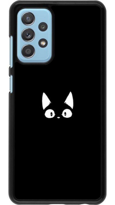 Coque Samsung Galaxy A52 5G - Funny cat on black Coque Samsung Galaxy A52 5G - Funny cat on black