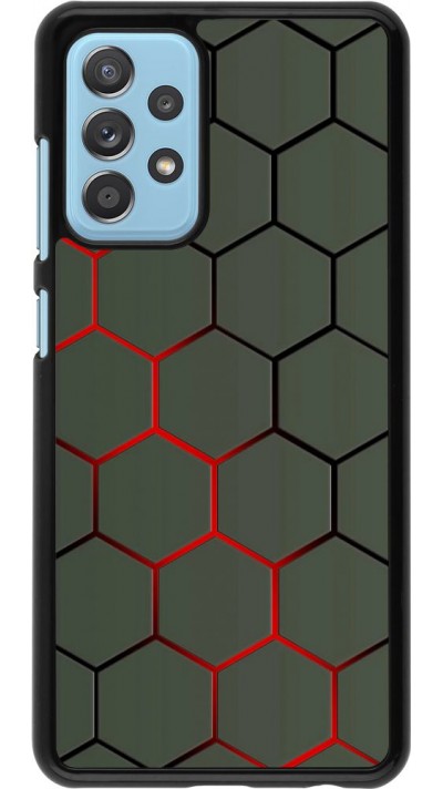 Coque Samsung Galaxy A52 5G - Geometric Line red Coque Samsung Galaxy A52 5G - Geometric Line red