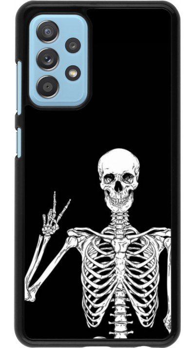 Coque Samsung Galaxy A52 - Halloween 2023 peace skeleton
