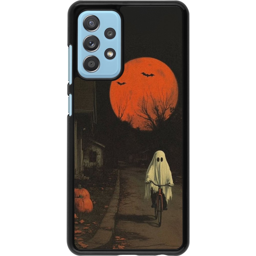 Coque Samsung Galaxy A52 - Halloween 2025 Ghost on a bicycle
