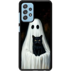 Coque Samsung Galaxy A52 - Halloween 2025 Ghost with black cat