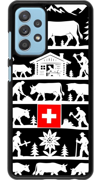 Coque Samsung Galaxy A52 - Poya Suisse 1 noir