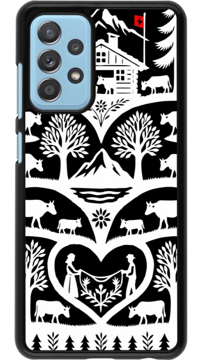 Coque Samsung Galaxy A52 - Poya Suisse 2 noir
