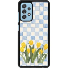 Coque Samsung Galaxy A52 - Blue vichy tulips 2026
