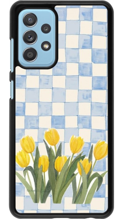 Coque Samsung Galaxy A52 - Blue vichy tulips 2026