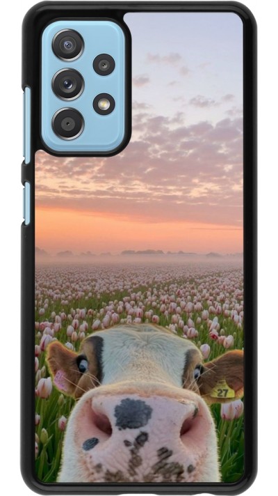 Coque Samsung Galaxy A52 - Cow with tulips 2026