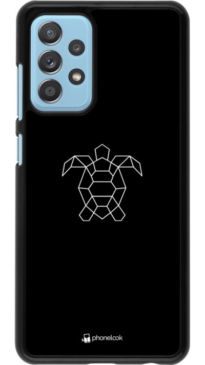 Coque Samsung Galaxy A52 - Turtles lines on black Coque Samsung Galaxy A52 - Turtles lines on black
