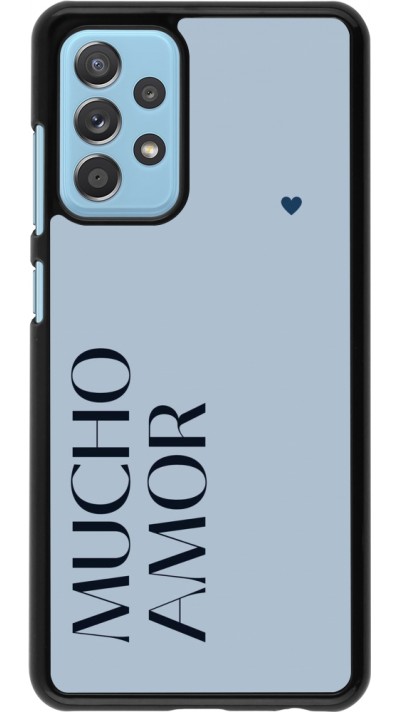Coque Samsung Galaxy A52 - Valentine 2024 mucho amor azul
