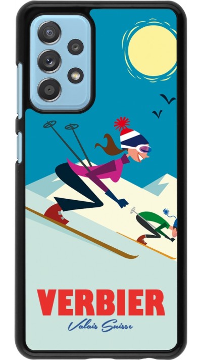 Coque Samsung Galaxy A52 - Verbier Ski Downhill Coque Samsung Galaxy A52 - Verbier Ski Downhill