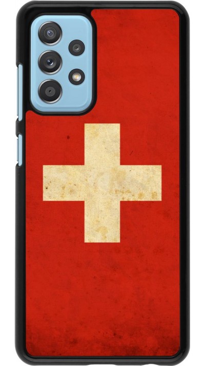 Coque Samsung Galaxy A52 5G - Vintage Flag SWISS Coque Samsung Galaxy A52 5G - Vintage Flag SWISS