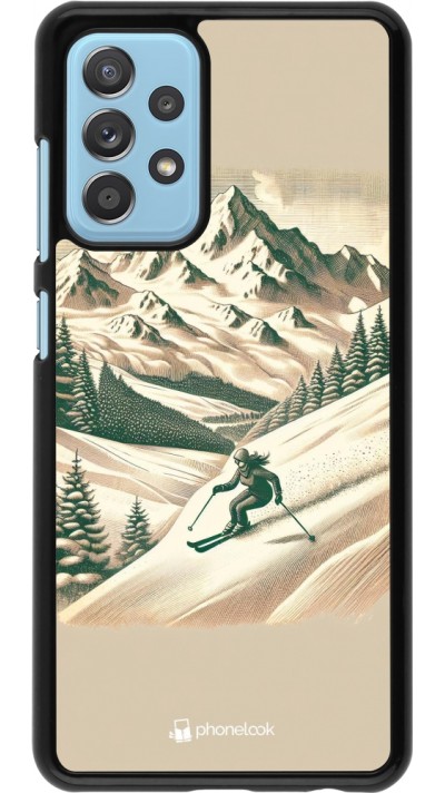 Coque Samsung Galaxy A52 - Vintage Ski Mountain Coque Samsung Galaxy A52 - Vintage Ski Mountain